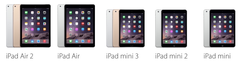 Alle aktuellen iPads im Apple Store