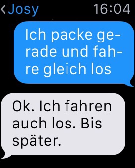 iMessage geht prima.