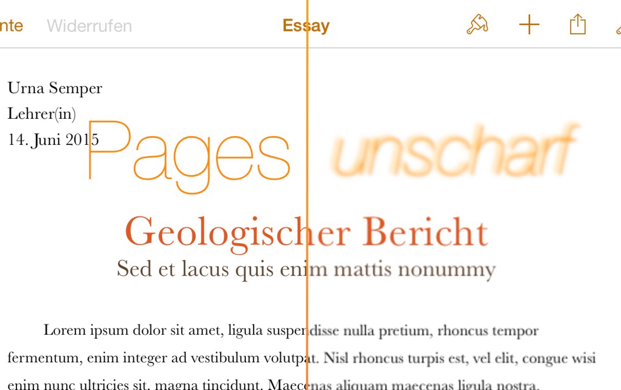 Pages unscharf?